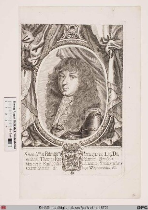 Bildnis Michael Thomas (Michał Tomasz) Korybut Wiśniowiecki, König von Polen (reg. 1669-73)