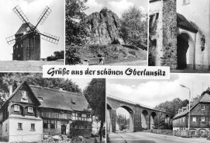 Eibau-Neueibau. Neumanns- oder Zimmermann-Mühle, Bockmühle u.a. Motive, Ansichtskarte