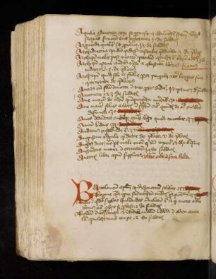 Alphabetisches Register. Registrum super dicta materia secundum ordinem alphabeti