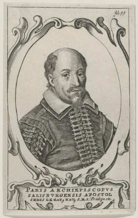 Bildnis des Paris, Archiepiscopvs Salisbvrg