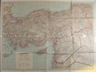 Politisch-geografische Karte von Kleinasien aus der Zeit des 2. Weltkrieges