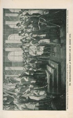Die Kaiserproklamation zu Versailles am 18. Januar 1871