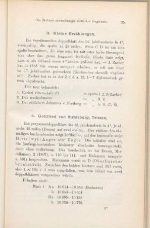 4. Gottfried von Strassburg, Tristan.