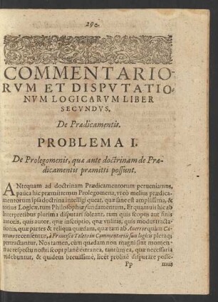 De Praedicamentis.