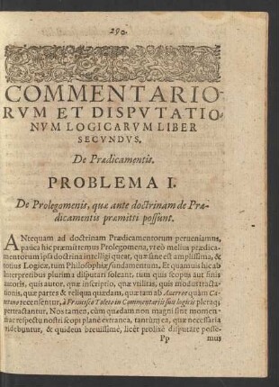 De Praedicamentis.