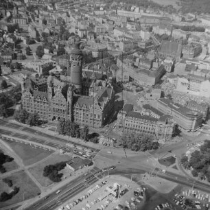 Neues Rathaus in Leipzig : Blickrichtung Nordwesten