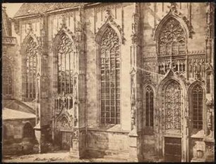 Lambertikirche, Münster: Teil der Seitenansicht der Stadt- und Marktkirche
