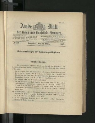 No. 39. 22. März. 1902.