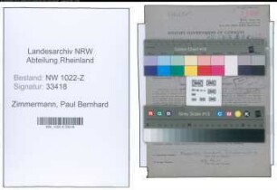 Entnazifizierung Paul Bernhard Zimmermann , geb. 07.04.1901 (Kohlenhaendler)