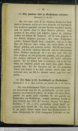 81) Ein Zauberer wird zu Großenhayn verbannt