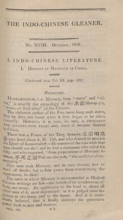 No. XVIII. October, 1821