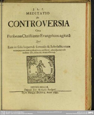 De Controversia Circa Personam Christi Inter Evangelicos agitata