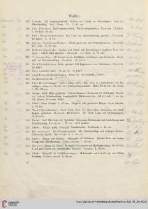 Waffen (Nr. 195-216)