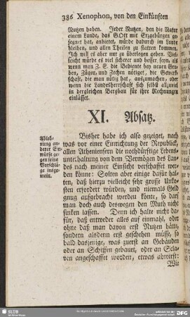 XI. Absatz
