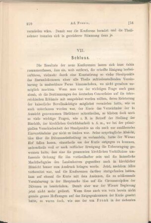 VII. Schluss.