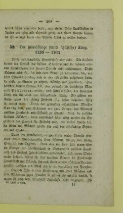 52. Der siebenjaehrige (dritte schlesische) Krieg. 1756-1763