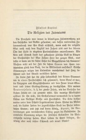 Fünftes Kapitel Die Religion des Judentums