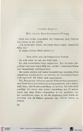 Viertes Kapitel: Die erste Sonderausstellung