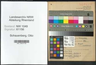 Entnazifizierung Otto Schauenberg , geb. 05.09.1892 (Metzger)