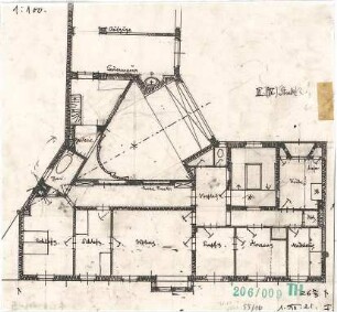 Fischer, Theodor; München; Mayr'sche Hofkunstanstalt - Grundriss 3. OG (4. OG)
