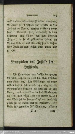 Kennzeichen und Zufälle der Lustseuche