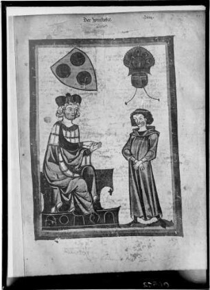 Heidelberg Manesse Handschrift Zeichnung der Winsbeke