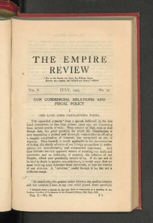 Vol. V. July 1903. No. 30.
