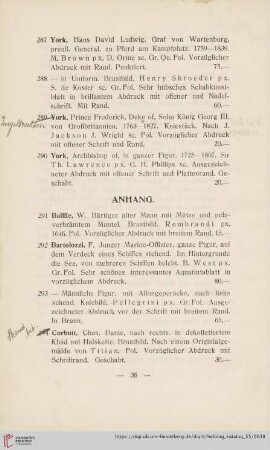 Anhang Nr. 291-308