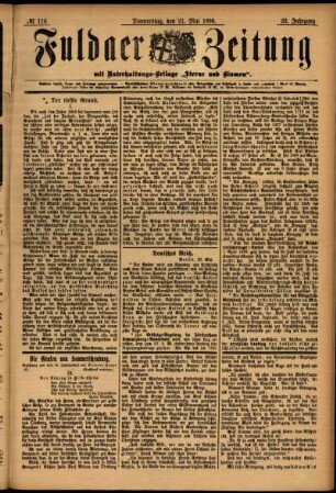 Ausgabe vom Donnerstag, den 21. Mai 1896.