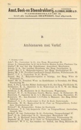 D. Ambtenaren met verlof