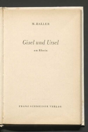 Gisel und Ursel am Rhein