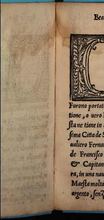 Copia di una lettera di Mosignor Vescouo della Schala