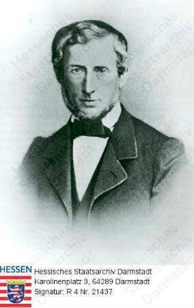 Buderus, Richard (1814-1861) / Porträt, vorblickend, Brustbild
