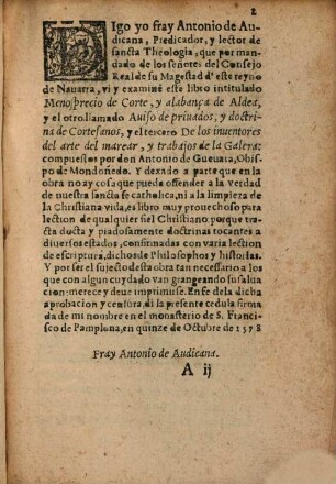 Libro llamado Menosprecio de corte y a la banca de aldea