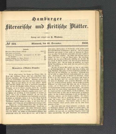 No. 124. 11. Dezember 1850