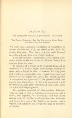 Chapter XXI. The Cambodian peninsula (continued) - Chantabun