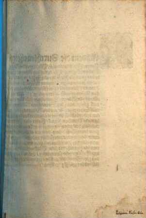 Nachdem die Durchleuchtigsten, Hochgebornen Fürsten vnd Herren, Herr Maximilian Pfaltzgraf bey Rheyn, Hertzog in Obern vnd Nidern Bayrn, vnd Herr Philipps Ludwig Pfaltzgraf bey Rheyn, Hertzog in Bayrn, Graf zu Veldentz vnd Sponheim, ... vnsere gnedigste Fürsten vnd Herrn, in jhrer selbst gegenwertigkeit, ein offentliche Disputation von jetziger zeit strittigen Puncten in Religionssachen, ... schierstkommend halten zu lassen entschlossen, ... : Decretum in Senatu, den 12. Novemb. An. 1601.