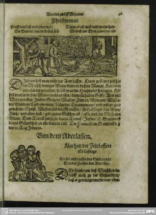 Von dem Aderlassen