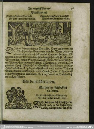 Von dem Aderlassen