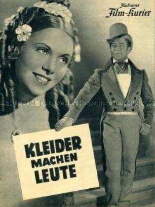Filmzeitschrift zu dem deutschen Spielfilm "Kleider machen Leute"