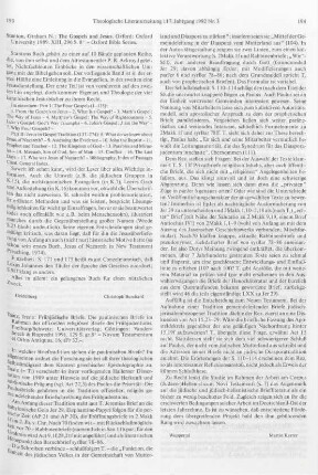 193-194 [Rezension] Taatz, Irene, Frühjüdische Briefe