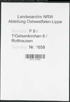 Sterberegister Standesamt Gelsenkirchen 8 Rotthausen