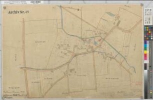 Brockhausen (Lippetal), Thöningsen (Soest), Grundstücksumlegung in der Feldmark Brockhausen-Thöningsen, Urkarte 2 Brockhausen Flur 3