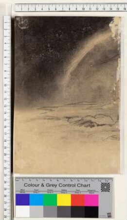 Landschaft mit Regenbogen, Fragment