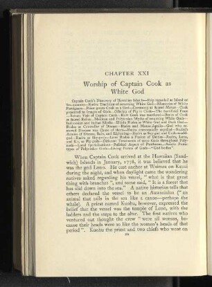 Chapter XXI Worship of Captain Cook as White God