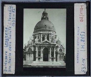 Venedig, S. Maria della Salute : Außenaufnahme vom Canale Grande auf Hauptportal