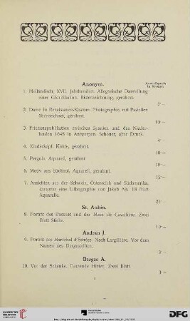 [Anonym – Widter F.] (Nr. 1-167)