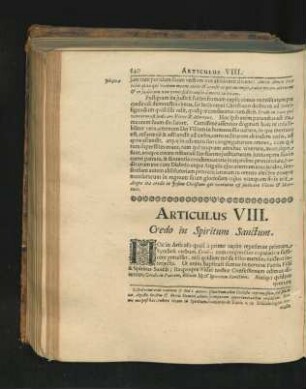 Articulus VIII. Credo in Spiritum Sanctum.