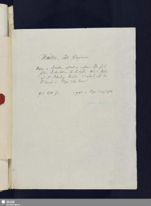Nr. 192. Müller, Johann Benjamin