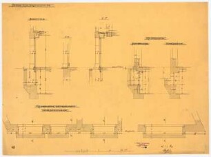 Atelier- und Wohngebäude Leonard Simion, Berlin: Kellerfensterschnitte 1:25